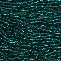 Czech Seed Beads Size 6/0 1-Strand Emerald Silver Lined
