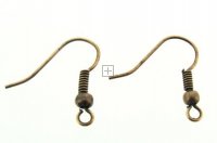 Earring Wire Fishhook Style 20mm 25sets (50pcs) Copper