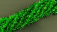 Glass Chips 5-8mm 90cm strand Emerald