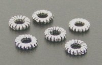 Spacer Ant Silver 4mm Round 50pcs