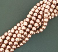 Chinese Glass Pearl Round 16mm 27pcs Cocoa