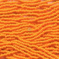 Czech Seed Beads Size 6/0 1-Strand Lt Orange
