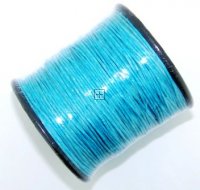 Waxed cord 1mm Turquoise 5m