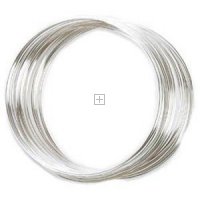 Memory Wire Ring 20mm 50 loops Silver Plated