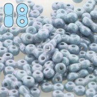 Infinity Beads 3 x 6mm 8g Blue Luster