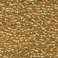 Czech Seed Beads Size 6/0 1-Strand Strawb Gold Silver Lined