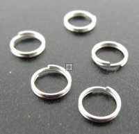 Split Ring 7mm 144pcs Silver Plated