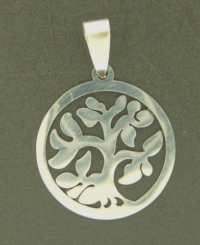 Pendant Tree of Life 56mm 1pc Stainless Steel