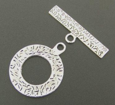 Toggle Clasp Large 29mm Antique Silver 5sets